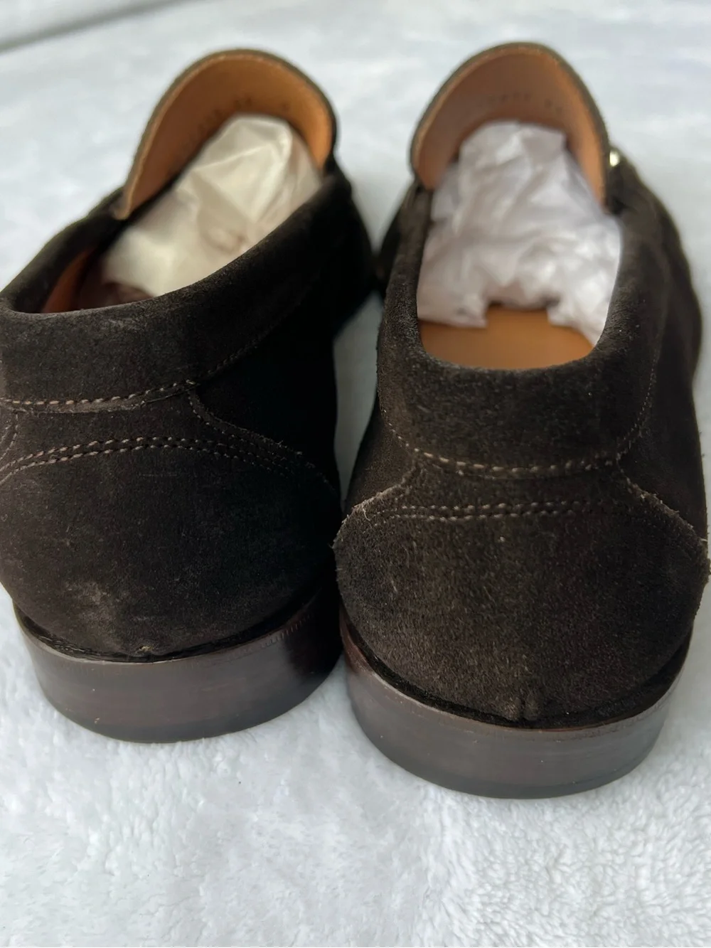 Salvatore Ferragamo Dark Brown Suede Gancini Bit Loafers